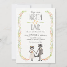 Casamento Russo dos Raccoons da Floresta Bonita