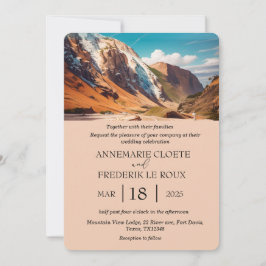 Convite Casamento Russo Evergreen Da Montanha