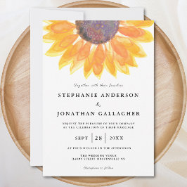 Convite Casamento Russo Moderno De Cores De Girassol