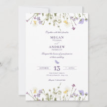 Casamento Russo Roxo de Flores Selvagens