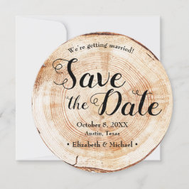 Convite Casamento Russo Salve a foto da data Wood Barn