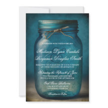 Casamento Rustic Blue Mason Jar Country