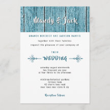 Casamento Rustic Blue Shiplap Wood Na moda Modern