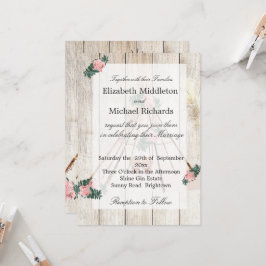 Convite Casamento Rustic Boho Chic Teepee