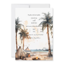 Casamento Rustic Boho Palm Landscape Beach