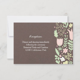 Convite Casamento Rustic Boho Pastel Flower Wreath