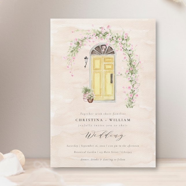 Convite Casamento Rustic Cottage Garden (Criador carregado)