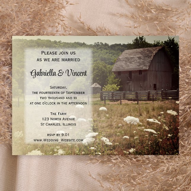 Convite Casamento Rustic Country (Criador carregado)