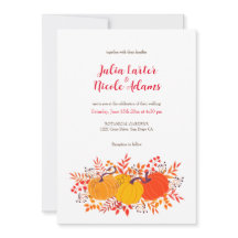 Casamento Rustic Floral Fall Pumpkin Woodland