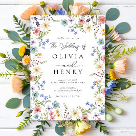 Convite Casamento Rustic Garden Botanical