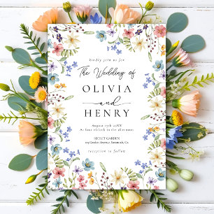 Convite Casamento Rustic Garden Botanical