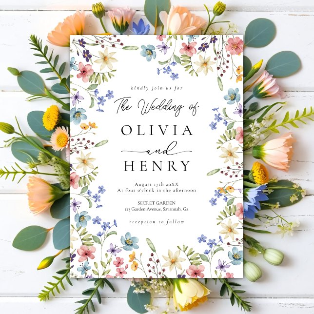 Convite Casamento Rustic Garden Botanical (Criador carregado)