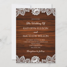 Casamento Rustic Lace Wood Pattern