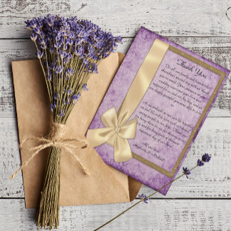 Convite Casamento Rustic Purple Boho Obrigado