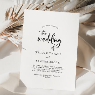 Convite Casamento Rustic Script