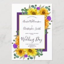 Casamento Rustic Sunflower Purple Rosa Country