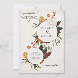 Convite Casamento Rustic Terracotta Boho