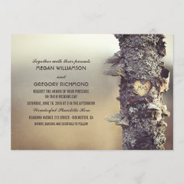 Convite Casamento Rustic Tree