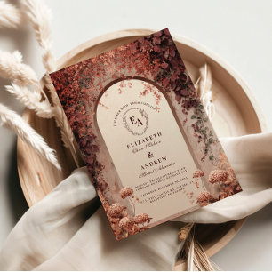 Convite Casamento Rustic Vineyard Archway