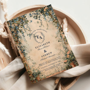 Convite Casamento Rustic Wildflower Garden