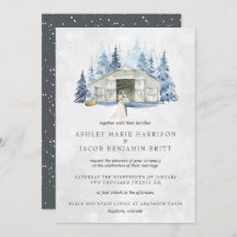 Casamento Rustic Winter Evergreen Barn