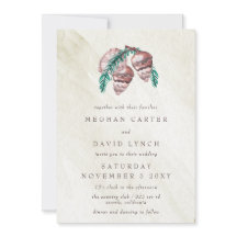 Casamento Rustic Winter Forest Pine Cone Em