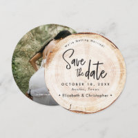 Casamento Rustic Wood Slice Salvar a Data