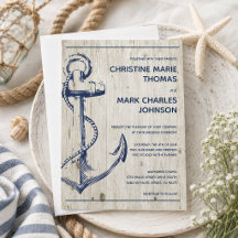 Casamento Rústico Âncora Naval Desenho Marinha