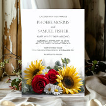Casamento Rústico de Girassóis e Rosas