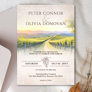 Convite Casamento Rústico do Elegante Romântico