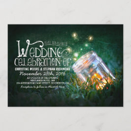 Convite Casamento Rústico Romântico de Mason jar e vagalum