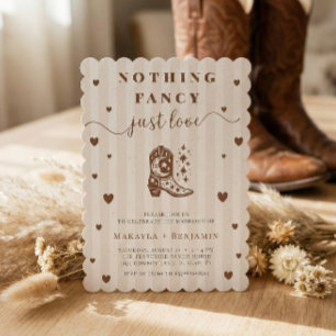 Convite Casamento Rústico Western Sem Frescuras Apenas Amo