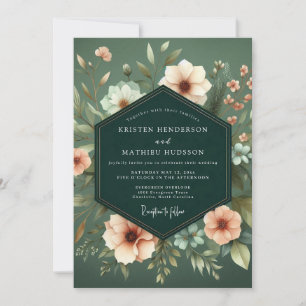 Convite Casamento Sage Blush Chiaroscuro