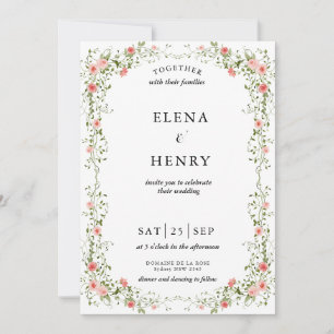 Convite Casamento Secreto De Pastel Selvagem