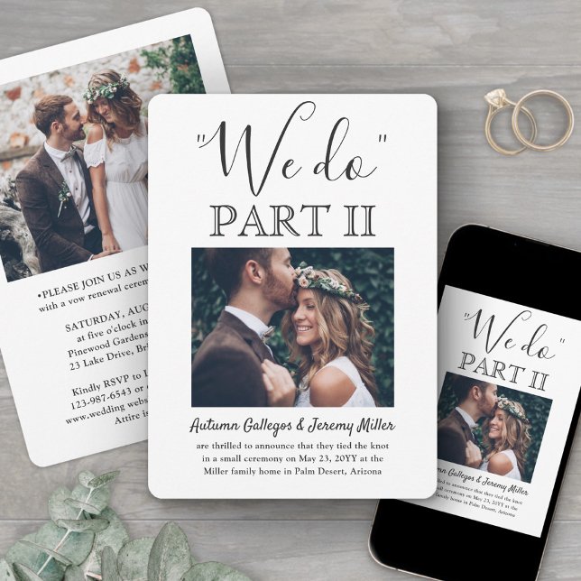 Convite Casamento Sequência 2 Foto Script Simples Nós Faze (Criador carregado)