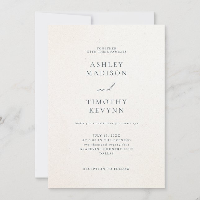 Convite Casamento Simples (Frente)