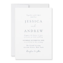 Casamento Simples, Azul e Branco, com poeira mínim