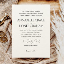 Casamento Simples Clássico de Preto e Branco