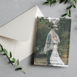 Convite Casamento Simples com Fotos Modernas em Alta