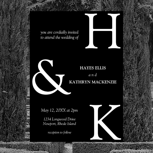 Convite Casamento Simples de Aestética de Dinheiro Mínimo  (Criador carregado)