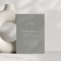 Casamento Simples De Cinzas Monográficas Minimalis