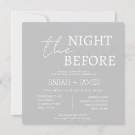 Convite Casamento Simples de Ensaio Branco Cinza