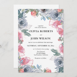 Convite Casamento Simples De Flor Selvagem