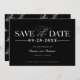 Convite Casamento Simples De Na moda Salve A Data Não Foto (Frente/Verso)