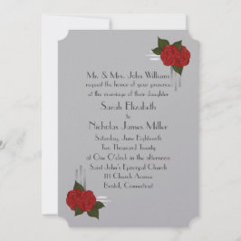 Convite Casamento Simples de Rosa Deco