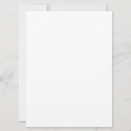 Convite Casamento simples de Vazio branco de 6,5" x 8,75"