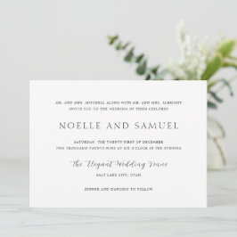 Convite Casamento Simples e Elegante