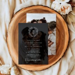 Convite Casamento Simples e Elegante com Sobreposição de T