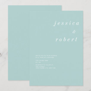 Convite Casamento Simples e Minimalista da Airy Pastel