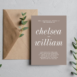 Convite Casamento Simples e Minimalista Verdadeiro Simplic